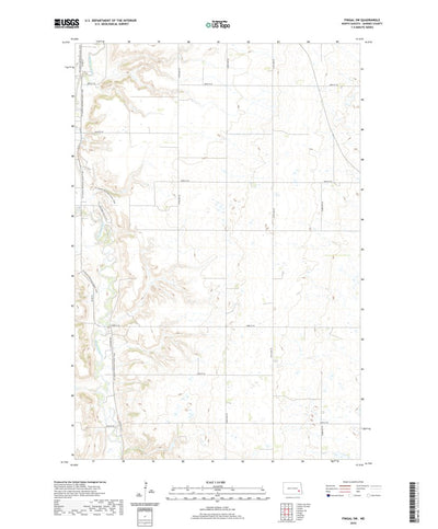 United States Geological Survey Fingal SW, ND (2020, 24000-Scale) digital map