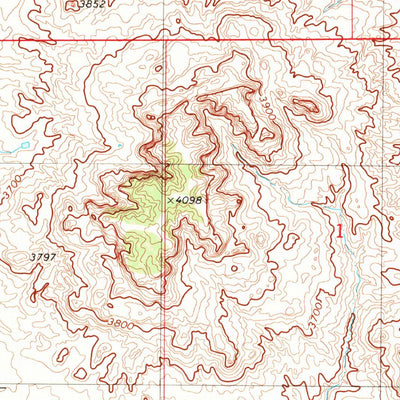 United States Geological Survey Finger Buttes East, MT (1980, 24000-Scale) digital map