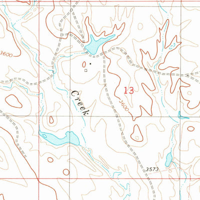 United States Geological Survey Finger Buttes West, MT (1980, 24000-Scale) digital map