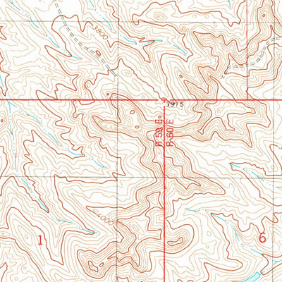 United States Geological Survey Finger Buttes West, MT (1980, 24000-Scale) digital map