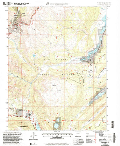 United States Geological Survey Finger Mesa, CO (2001, 24000-Scale) digital map