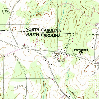 United States Geological Survey Fingerville East, SC-NC (1993, 24000-Scale) digital map