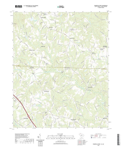 United States Geological Survey Fingerville West, SC (2020, 24000-Scale) digital map