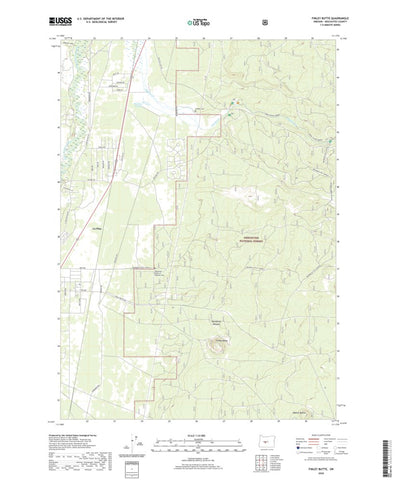 United States Geological Survey Finley Butte, OR (2020, 24000-Scale) digital map