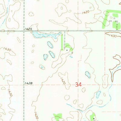 United States Geological Survey Finley NE, ND (1967, 24000-Scale) digital map
