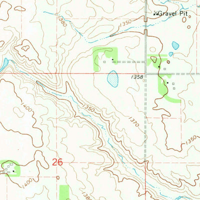United States Geological Survey Finley NE, ND (1967, 24000-Scale) digital map