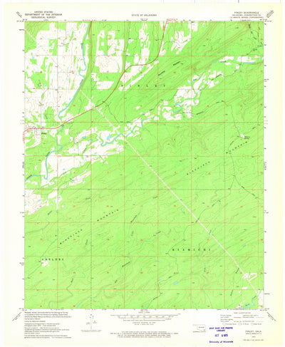 United States Geological Survey Finley, OK (1972, 24000-Scale) digital map