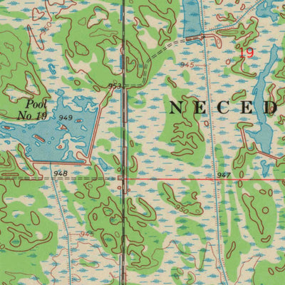 United States Geological Survey Finley, WI (1969, 24000-Scale) digital map