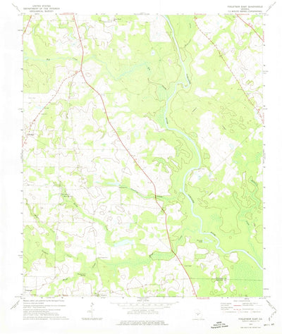 United States Geological Survey Finleyson East, GA (1972, 24000-Scale) digital map