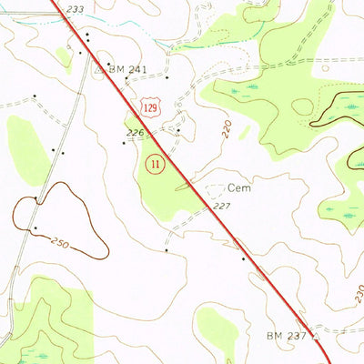 United States Geological Survey Finleyson East, GA (1972, 24000-Scale) digital map