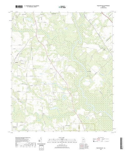 United States Geological Survey Finleyson East, GA (2020, 24000-Scale) digital map