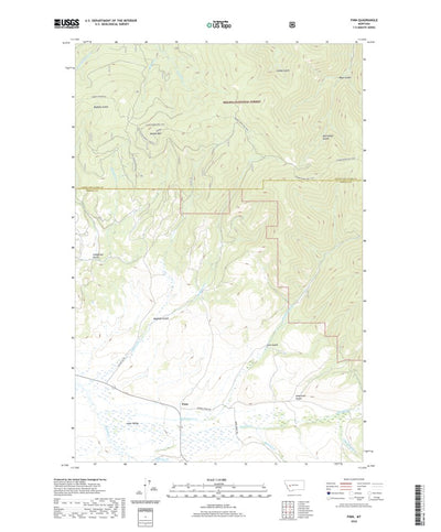 United States Geological Survey Finn, MT (2020, 24000-Scale) digital map