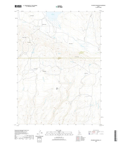 United States Geological Survey Fir Grove Mountain, ID (2020, 24000-Scale) digital map