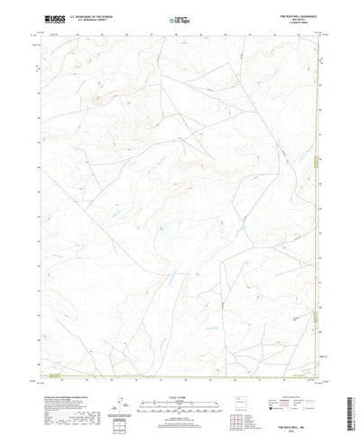 United States Geological Survey Fire Rock Well, NM (2020, 24000-Scale) digital map