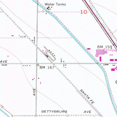 United States Geological Survey Firebaugh, CA (1956, 24000-Scale) digital map