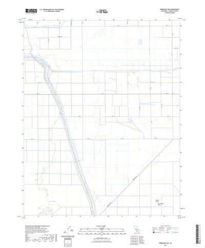 United States Geological Survey Firebaugh NE, CA (2021, 24000-Scale) digital map