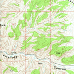 United States Geological Survey Firehole Basin, WY (1966, 62500-Scale) digital map