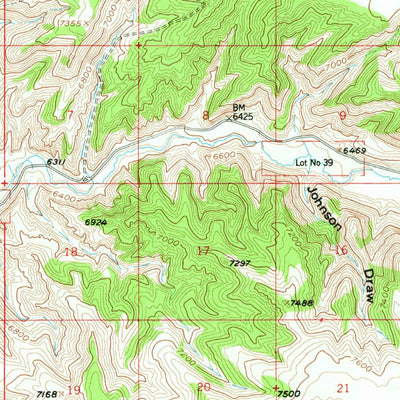 United States Geological Survey Firehole Basin, WY (1966, 62500-Scale) digital map
