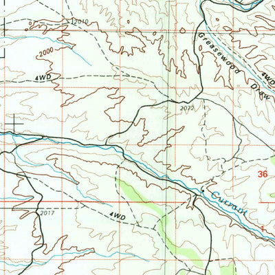 United States Geological Survey Firehole Canyon, WY-UT-CO (1980, 100000-Scale) digital map