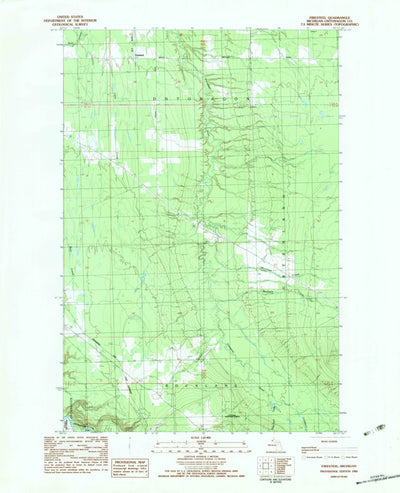 United States Geological Survey Firesteel, MI (1982, 25000-Scale) digital map