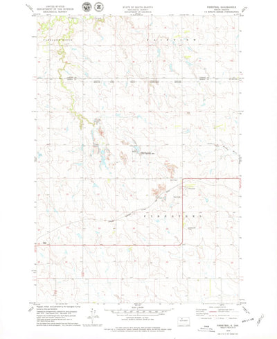 United States Geological Survey Firesteel, SD (1978, 24000-Scale) digital map