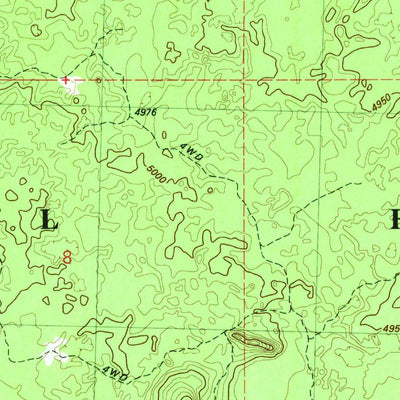 United States Geological Survey Firestone Butte, OR (1982, 24000-Scale) digital map