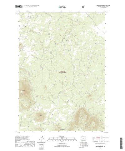 United States Geological Survey Firestone Butte, OR (2020, 24000-Scale) digital map