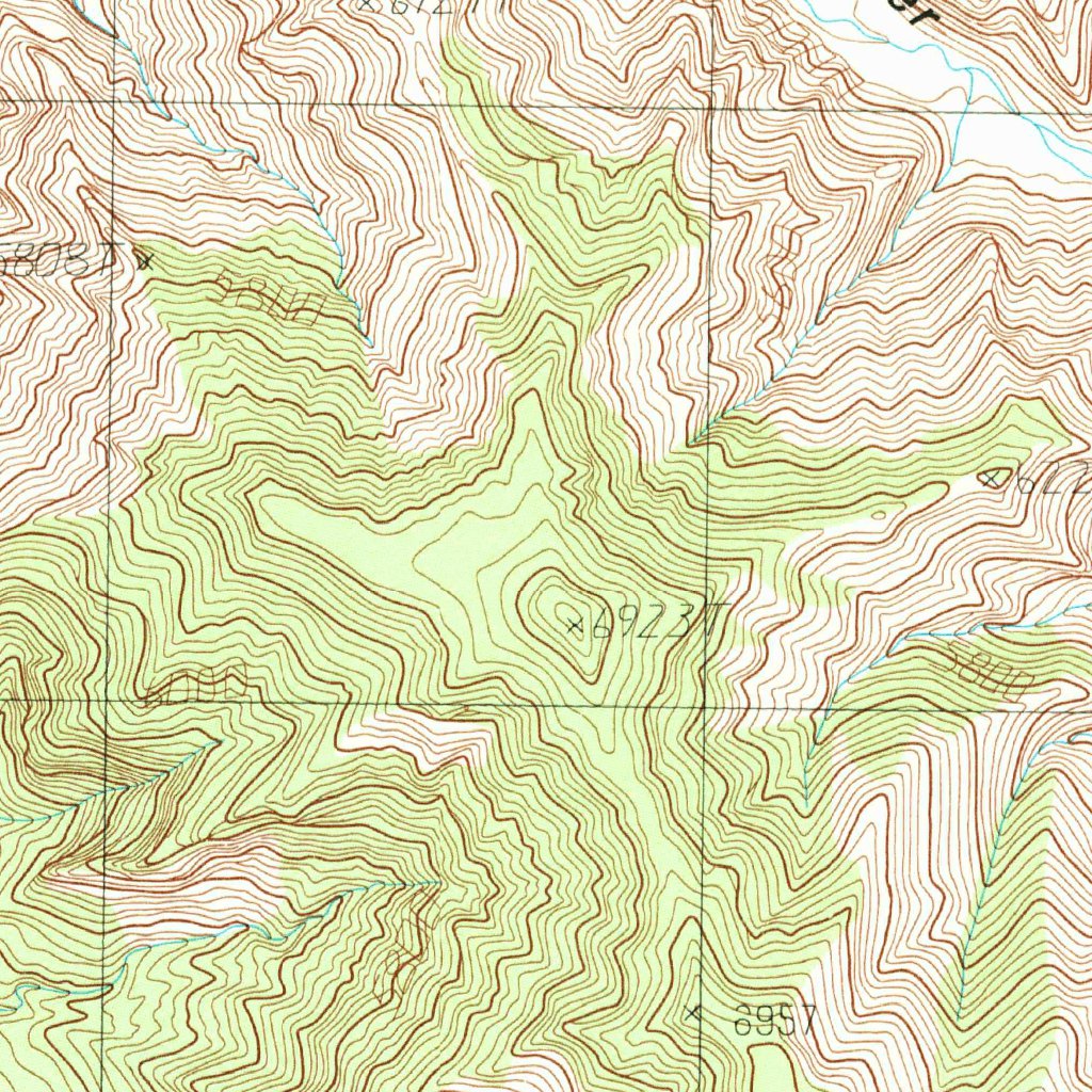 Firewater Canyon North, UT (1985, 24000-Scale) Map by United States ...