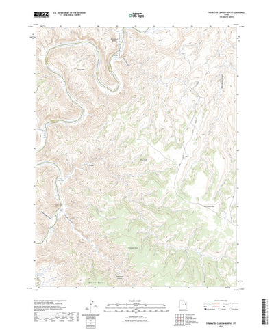 United States Geological Survey Firewater Canyon North, UT (2023, 24000-Scale) digital map