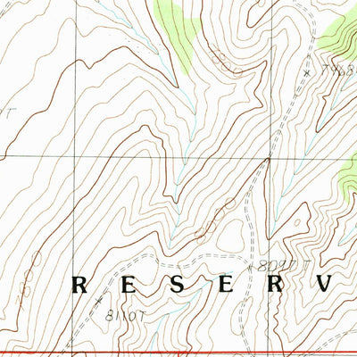 United States Geological Survey Firewater Canyon South, UT (1985, 24000-Scale) digital map