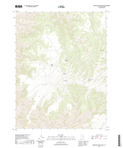 United States Geological Survey Firewater Canyon South, UT (2020, 24000-Scale) digital map
