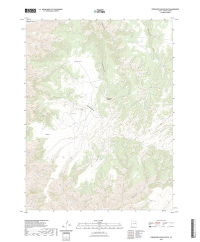 United States Geological Survey Firewater Canyon South, UT (2023, 24000-Scale) digital map