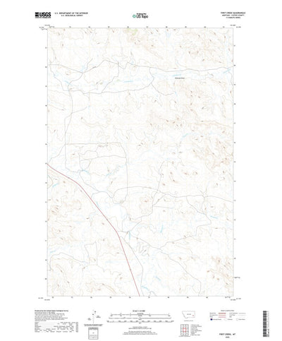 United States Geological Survey First Creek, MT (2020, 24000-Scale) digital map