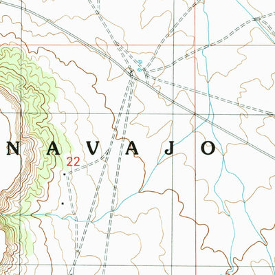 United States Geological Survey First Flat Mesa, AZ (1991, 24000-Scale) digital map