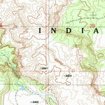 United States Geological Survey First Flat Mesa, AZ (1991, 24000-Scale) digital map