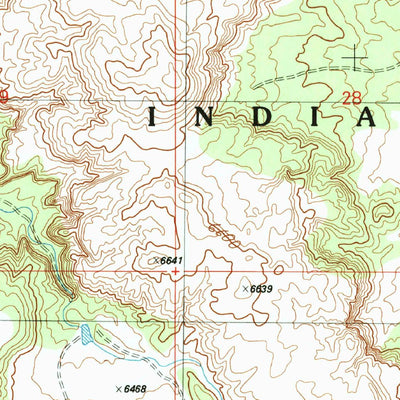 United States Geological Survey First Flat Mesa, AZ (1991, 24000-Scale) digital map