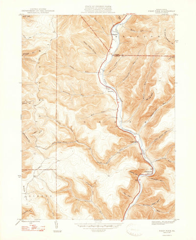 United States Geological Survey First Fork, PA (1947, 24000-Scale) digital map