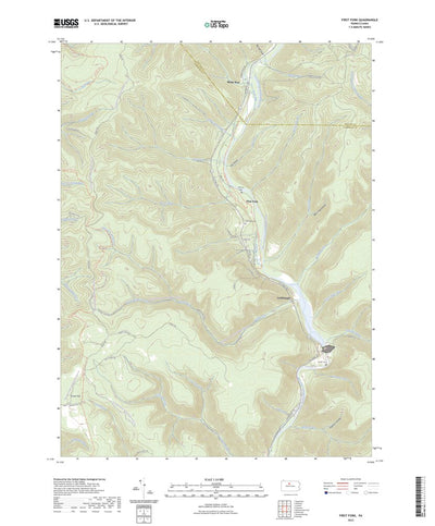United States Geological Survey First Fork, PA (2023, 24000-Scale) digital map