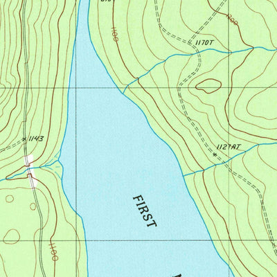 United States Geological Survey First Musquacook Lake, ME (1986, 24000-Scale) digital map