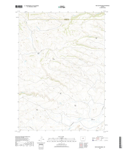 United States Geological Survey First Water Draw, WY (2017, 24000-Scale) digital map