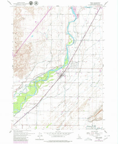 United States Geological Survey Firth, ID (1955, 24000-Scale) digital map