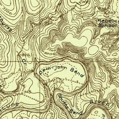 United States Geological Survey Fischer, TX (1925, 48000-Scale) digital map