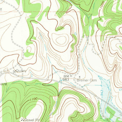 United States Geological Survey Fischer, TX (1963, 24000-Scale) digital map
