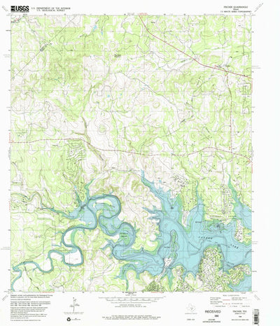 United States Geological Survey Fischer, TX (1989, 24000-Scale) digital map