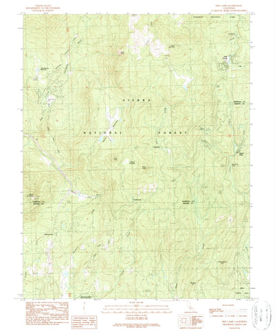 United States Geological Survey Fish Camp, CA (1990, 24000-Scale) digital map