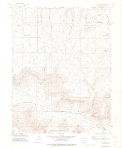 United States Geological Survey Fish Creek, CO (1972, 24000-Scale) digital map