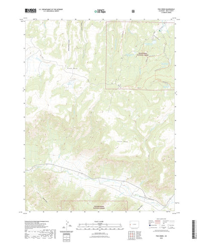 United States Geological Survey Fish Creek, CO (2022, 24000-Scale) digital map