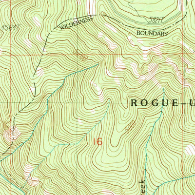 United States Geological Survey Fish Creek Desert, OR (1989, 24000-Scale) digital map