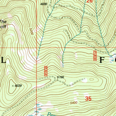 United States Geological Survey Fish Creek Desert, OR (1997, 24000-Scale) digital map