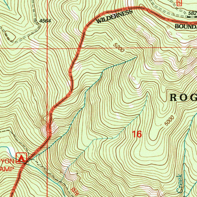 United States Geological Survey Fish Creek Desert, OR (1997, 24000-Scale) digital map